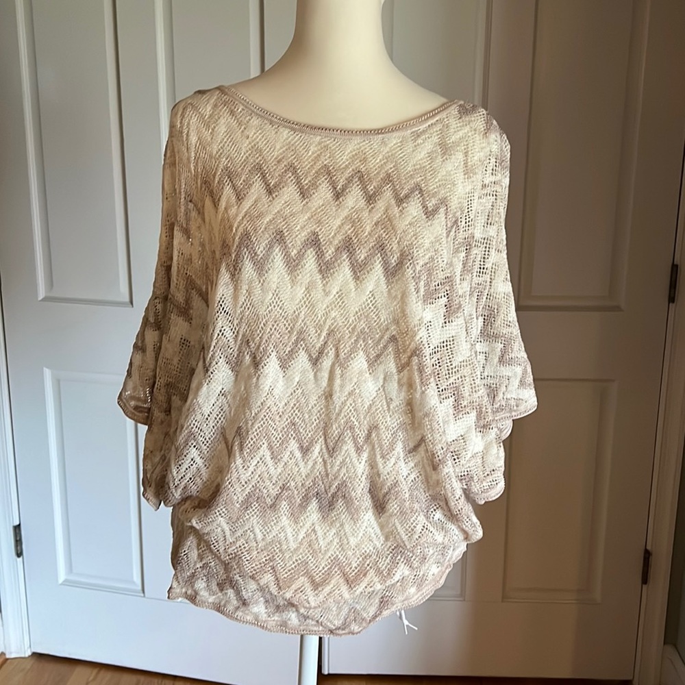 Cream and tan sweater